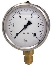 Pressure gauge, 0-6 Bar | Analogue gauge
