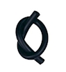 Silicone tubing 4mm ID (black)