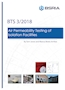 Air permeability testing of isolation facilities (BTS 3/2018)