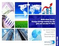 Energy Storage Market for the Grid and on-site PV 2013